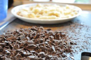 Banankage med chokoladestykker - svampet bananbrownie