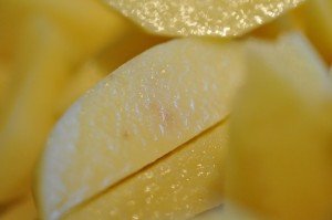 Pommes frites med sesam
