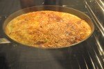 Ovnbagt æggekage med kartoffelmel - opskrift