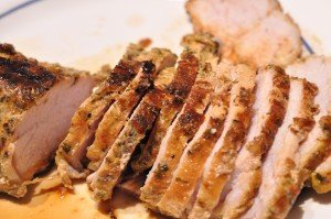 Svinefilet på pande med pesto pasta • opskrift