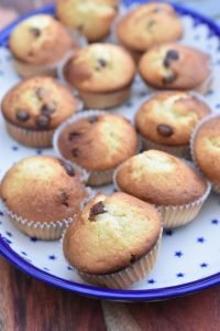Appelsinmuffins med chokolade - nem opskrift