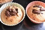 Bananmuffins med olie, brun farin & chokolade