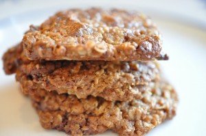 Havregrynscookies med chokolade - opskrift
