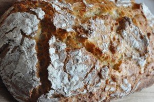 Brød og boller med havregryn og majsmel 