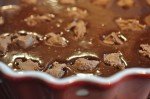 Chokoladekage med chokolade, marcipan og nougat