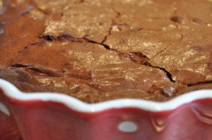 Chokoladekage med nougat og chokolade