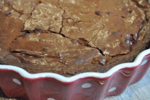 Chokoladekage med nougat og chokolade
