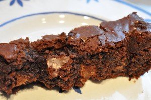 Chokoladekage med nougat og chokolade