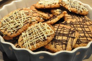 Havregrynskager med chokolade - nem opskrift