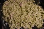 Cremet pasta med bacon - opskrift