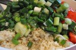 Grillet kyllingefilet og bulgursalat med hvidløg