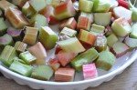 Rabarbertærte - crumble med mandelmel