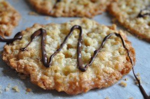 Havregrynssmåkager med chokolade & appelsin