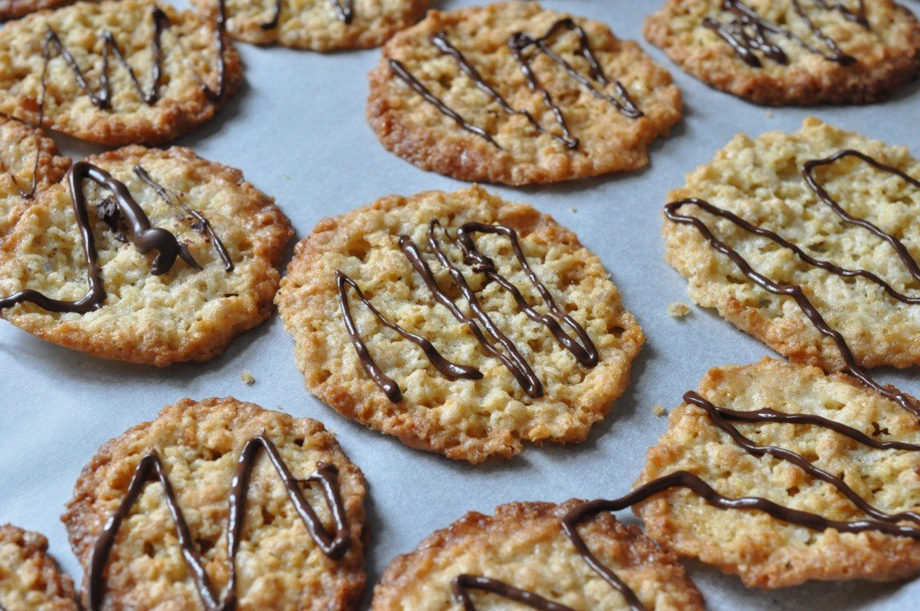Havregrynssmåkager med chokolade & appelsin