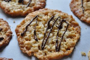 Havregrynssmåkager med chokolade & appelsin
