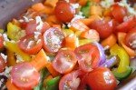 Kalkuncuvette i ovn med bulgur og grøntsager