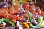 Kalkuncuvette i ovn med bulgur og grøntsager