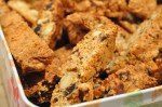 Biscotti med mandler, chokolade og kirsebær