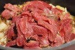 Bøf Stroganoff - lækker gryderet med fløde