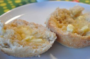 Ciabatta fødselsdagsboller med smør