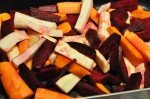Rodfrugt mix og rødløg bagt i ovn - nem opskrift
