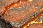 Stegt flæsk i barbecue med øl - svinebryst i ovn