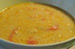 Stærk kyllingesuppe med chili og flødeost