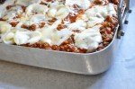 Lasagne med oksekød, squash og gulerødder