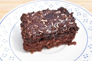 Klassens time kage - chokoladekage som stor bradepandekage