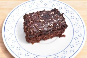 Klassens time kage - chokoladekage som stor bradepandekage