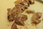 Chokolademuffins med nektariner og Marsbar