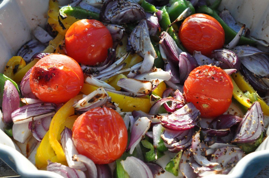 Grillede grøntsager i ovn eller på grill - opskrift