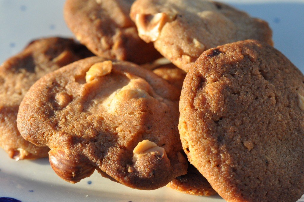 Cookies med agavesirup, nødder og Marsbar