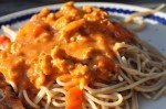 Kødsovs med kylling, pesto og fløde - til pasta
