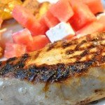 Skaftkoteletter på grill pande - med tilbehør