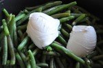 Bønnesalat med creme fraiche - lun
