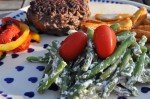 Bønnesalat med creme fraiche - nem opskrift
