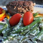 Bønnesalat med creme fraiche - nem opskrift