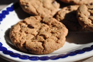 Sprøde cookies med kanel, kardemomme og chokolade