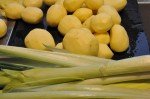 Kartoffel suppe med porrer og flødeost - nem