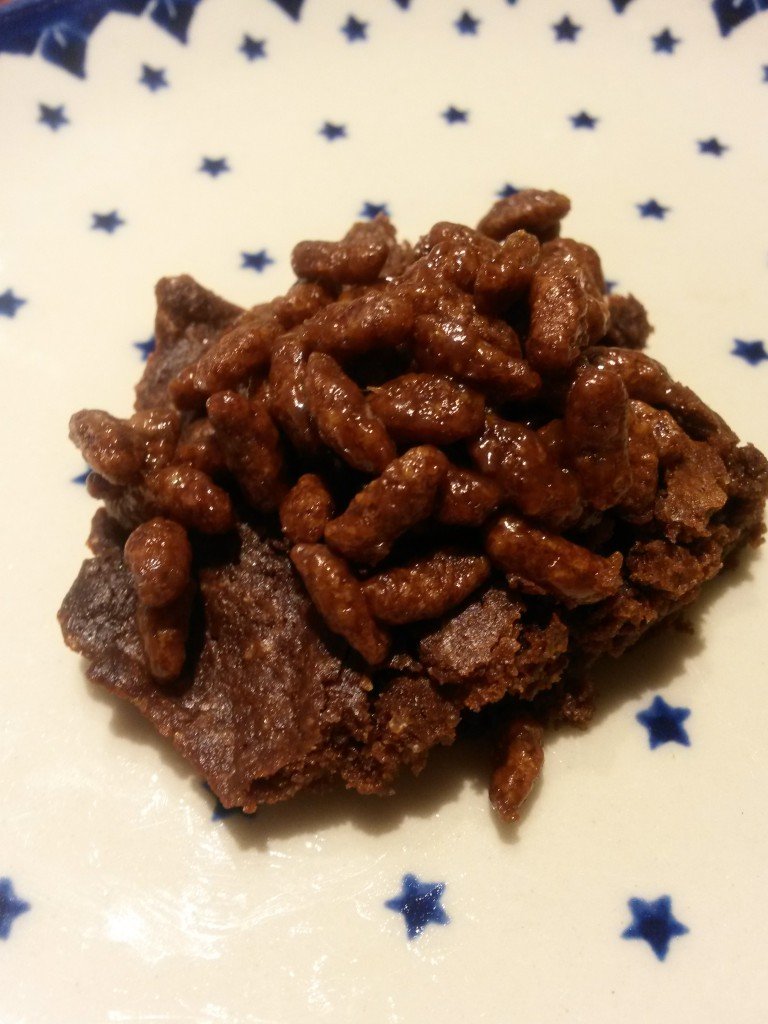 Choko rice crisp bites - chokoladekage med rice krispies