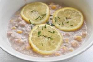 Tunmousse med creme fraiche - uden husblas