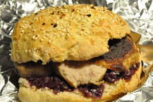 Grove pølsehorn og frikadelle sandwich 