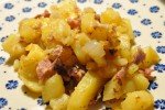 Biksemad med bacon og løg - nem opskrift