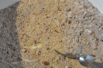 Chokoladekage med marcipan og nougat - nem