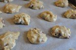Cookies med olie, tranebær & hvid chokolade