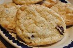 Cookies med olie, tranebær & hvid chokolade