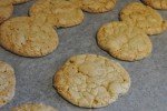 Cookies med olie, tranebær & hvid chokolade
