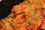 Græsk farsbrød med tomatsauce og pasta