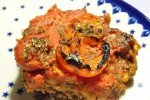 Græsk farsbrød med tomatsauce og pasta